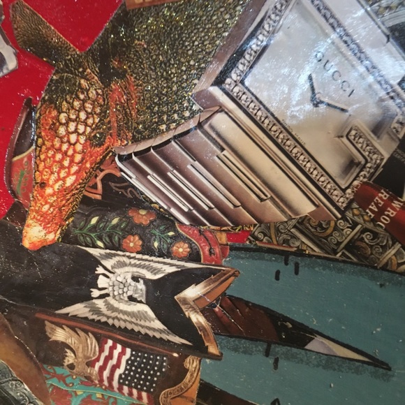 Texas Hand Crafted Vintage Wood Bowl Dallas Cowboys Cheerleaders Boots Bling BBQ - Picture 13 of 14